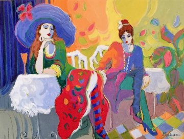 Le Brasserie 30x40 Huge Original Painting - Isaac Maimon Le Brasserie 30x40 Huge Original Painting - Isaac Maimon