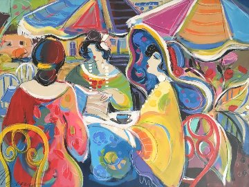 Conversations 2015 36x46 Original Painting - Isaac Maimon Conversations 2015 36x46 Original Painting - Isaac Maimon