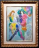 Spring Hat 1994 41x33 Huge Original Painting by Isaac Maimon - 1