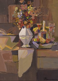 Autumn Bouquet 2018 52x42 Huge Original Painting - Isaac Maimon Autumn Bouquet 2018 52x42 Huge Original Painting - Isaac Maimon