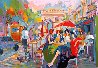 Bus Stop Cafe 1998 - Paris, France Made by Hand of the Artist AP 1/50 Limited Edition Print by Isaac Maimon - 0
