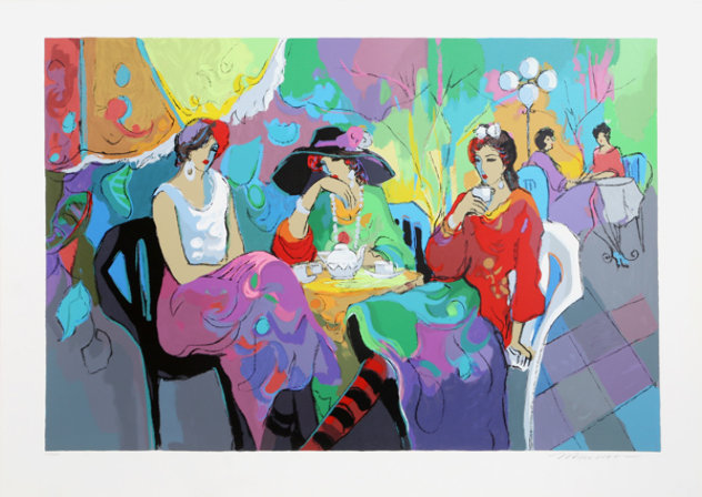 Park Garden Cafe Limited Edition Print by Isaac Maimon