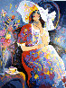 Sitting Pretty 1999 50x40 Huge Original Painting by Isaac Maimon - 0