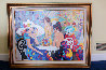 Cafe La Parisienne 2000 40x50 Huge Original Painting by Isaac Maimon - 1