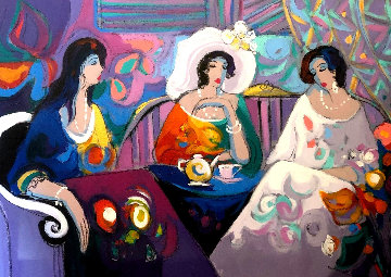 Expressions 1992 40x55 Huge Original Painting - Isaac Maimon Expressions 1992 40x55 Huge Original Painting - Isaac Maimon