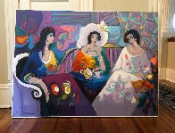 Expressions 1992 40x55 Huge Original Painting by Isaac Maimon - 1 Expressions 1992 40x55 Huge Original Painting by Isaac Maimon - 1