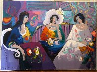 Expressions 1992 40x55 Huge Original Painting by Isaac Maimon - 2 Expressions 1992 40x55 Huge Original Painting by Isaac Maimon - 2