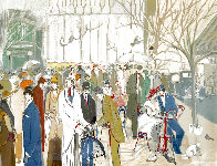 Paris Cafe 1988 - Huge Limited Edition Print by Isaac Maimon - 0 Paris Cafe 1988 - Huge Limited Edition Print by Isaac Maimon - 0