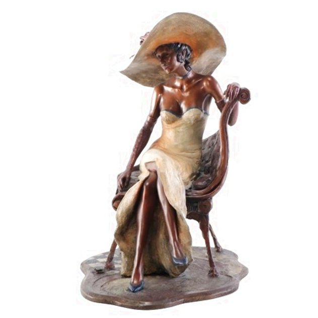 Camille Bronze Sculpture 1996 18 in Sculpture by Isaac Maimon