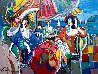 Cafe Scene 2001 30x40 - Huge Original Painting by Isaac Maimon - 0