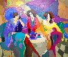 Cafe Scene IV 2004 47x59 - Huge Original Painting by Isaac Maimon - 0