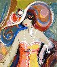 Cafe Scene VII 2002 40x31 - Huge Original Painting by Isaac Maimon - 1