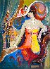 Cafe Scene VII 2002 40x31 - Huge Original Painting by Isaac Maimon - 0