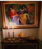 Four Women at Cafe 37x49 - Huge Original Painting by Isaac Maimon - 2