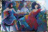 Happy Hour II 1998 39x55 Huge Original Painting by Isaac Maimon - 1