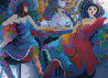 Happy Hour II 1998 39x55 Huge Original Painting by Isaac Maimon - 0