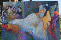Dreaming 1998 38x54 Super Huge Original Painting by Isaac Maimon - 1 Dreaming 1998 38x54 Super Huge Original Painting by Isaac Maimon - 1