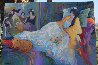 Dreaming 1998 38x54 Huge Original Painting by Isaac Maimon - 1
