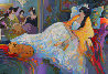 Dreaming 1998 38x54 Huge Original Painting by Isaac Maimon - 0