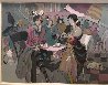 Lancelot And Ladies 52x42 Original Painting by Isaac Maimon - 1