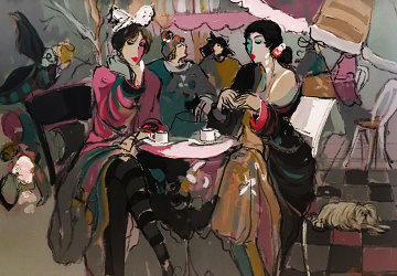 Lancelot And Ladies 52x42 Original Painting - Isaac Maimon Lancelot And Ladies 52x42 Original Painting - Isaac Maimon