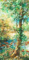 Fall Leaves 32x39 Original Painting by A.B. Makk - 2 Fall Leaves 32x39 Original Painting by A.B. Makk - 2