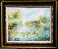 First Lillies 21x25 Original Painting by A.B. Makk - 1 First Lillies 21x25 Original Painting by A.B. Makk - 1