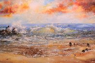 Calm of Day 1990 40x60 Super Huge Original Painting by A.B. Makk - 0 Calm of Day 1990 40x60 Super Huge Original Painting by A.B. Makk - 0