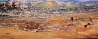 Calm of Day 1990 40x60 Super Huge Original Painting by A.B. Makk - 3 Calm of Day 1990 40x60 Super Huge Original Painting by A.B. Makk - 3