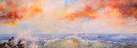 Calm of Day 1990 40x60 Super Huge Original Painting by A.B. Makk - 4 Calm of Day 1990 40x60 Super Huge Original Painting by A.B. Makk - 4