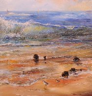 Calm of Day 1990 40x60 Super Huge Original Painting by A.B. Makk - 1 Calm of Day 1990 40x60 Super Huge Original Painting by A.B. Makk - 1