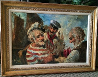 Old Salts 1970 44x32 Huge Original Painting by Americo Makk - 1 Old Salts 1970 44x32 Huge Original Painting by Americo Makk - 1