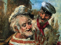 Old Salts 1970 44x32 Huge Original Painting by Americo Makk - 2 Old Salts 1970 44x32 Huge Original Painting by Americo Makk - 2