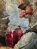 Old Salts 1970 44x32 Huge Original Painting by Americo Makk - 6