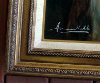Pearl Earring 47x37 Super Huge Original Painting by Americo Makk - 2 Pearl Earring 47x37 Super Huge Original Painting by Americo Makk - 2