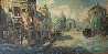 Untitled (Paris Scene) 33x57 Huge Original Painting by Americo Makk - 1