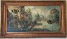 Untitled (Paris Scene) 33x57 Huge Original Painting by Americo Makk - 2