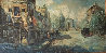 Untitled (Paris Scene) 33x57 Huge Original Painting by Americo Makk - 6