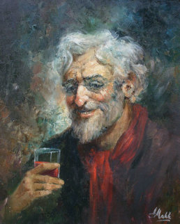 Untitled --- Here's to You 28x24 Original Painting - Americo Makk Untitled --- Here's to You 28x24 Original Painting - Americo Makk