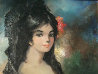 Spanish Lady 36x24 Original Painting by Americo Makk - 3
