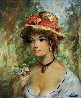 Straw Hat 30x26 Original Painting by Americo Makk - 0 Straw Hat 30x26 Original Painting by Americo Makk - 0