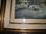 Parisian Cafe 37x44 Watercolor by Americo Makk - 2 Parisian Cafe 37x44 Watercolor by Americo Makk - 2