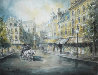 Parisian Cafe 37x44 Watercolor by Americo Makk - 0 Parisian Cafe 37x44 Watercolor by Americo Makk - 0