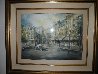 Parisian Cafe 37x44 Watercolor by Americo Makk - 1 Parisian Cafe 37x44 Watercolor by Americo Makk - 1