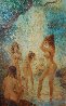 Bathing Nudes 46x26 Original Painting by Americo Makk - 2 Bathing Nudes 46x26 Original Painting by Americo Makk - 2
