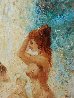 Bathing Nudes 46x26 Original Painting by Americo Makk - 4 Bathing Nudes 46x26 Original Painting by Americo Makk - 4