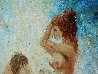 Bathing Nudes 46x26 Original Painting by Americo Makk - 5 Bathing Nudes 46x26 Original Painting by Americo Makk - 5