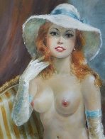 Satin Boudoir 32x56 Original Painting by Americo Makk - 3 Satin Boudoir 32x56 Original Painting by Americo Makk - 3