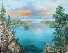 Emerald Bay Painting -  24x30 - Lake Tahoe, California Original Painting by Eva Makk - 0