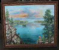 Emerald Bay 24x30 Lake Tahoe Ca 24x30 Original Painting by Eva Makk - 1 Emerald Bay 24x30 Lake Tahoe Ca 24x30 Original Painting by Eva Makk - 1